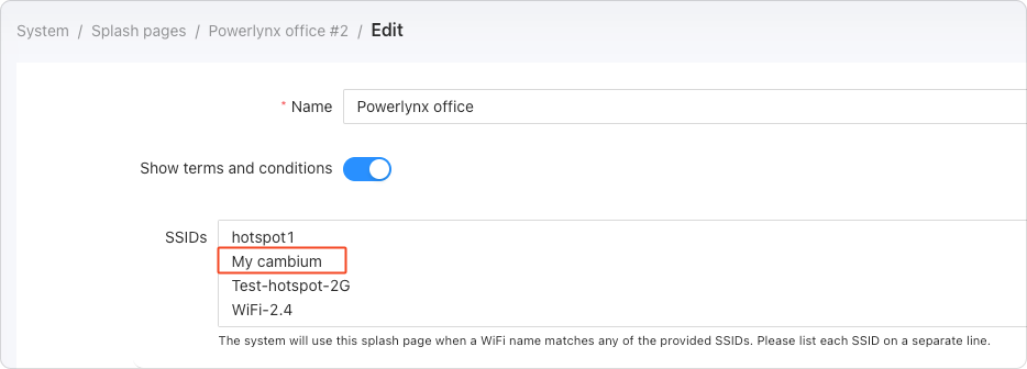 Setting Powerlynx SSIDs