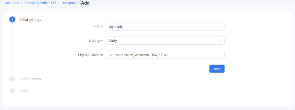 Create Cudy hotspot in Powerlynx