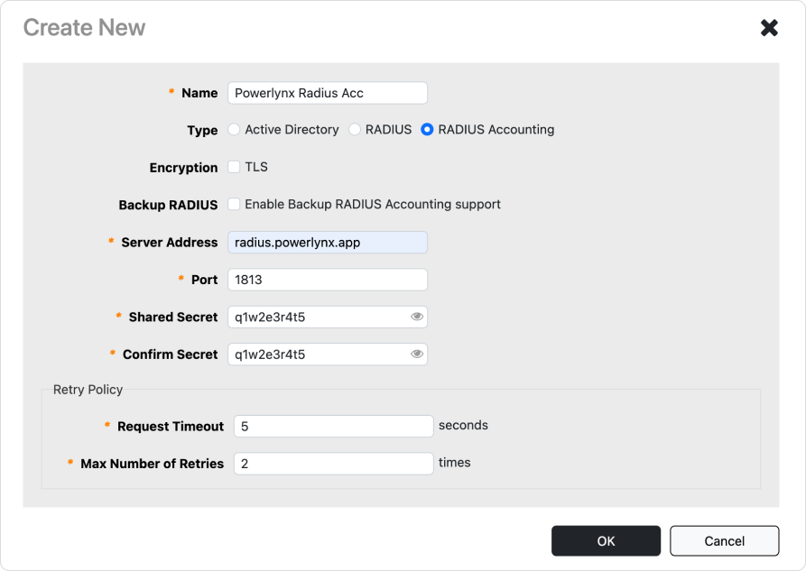 Set up RADIUS Accounting