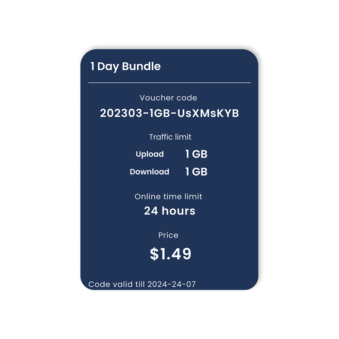 PDF printed Wi-Fi voucher in Powerlynx