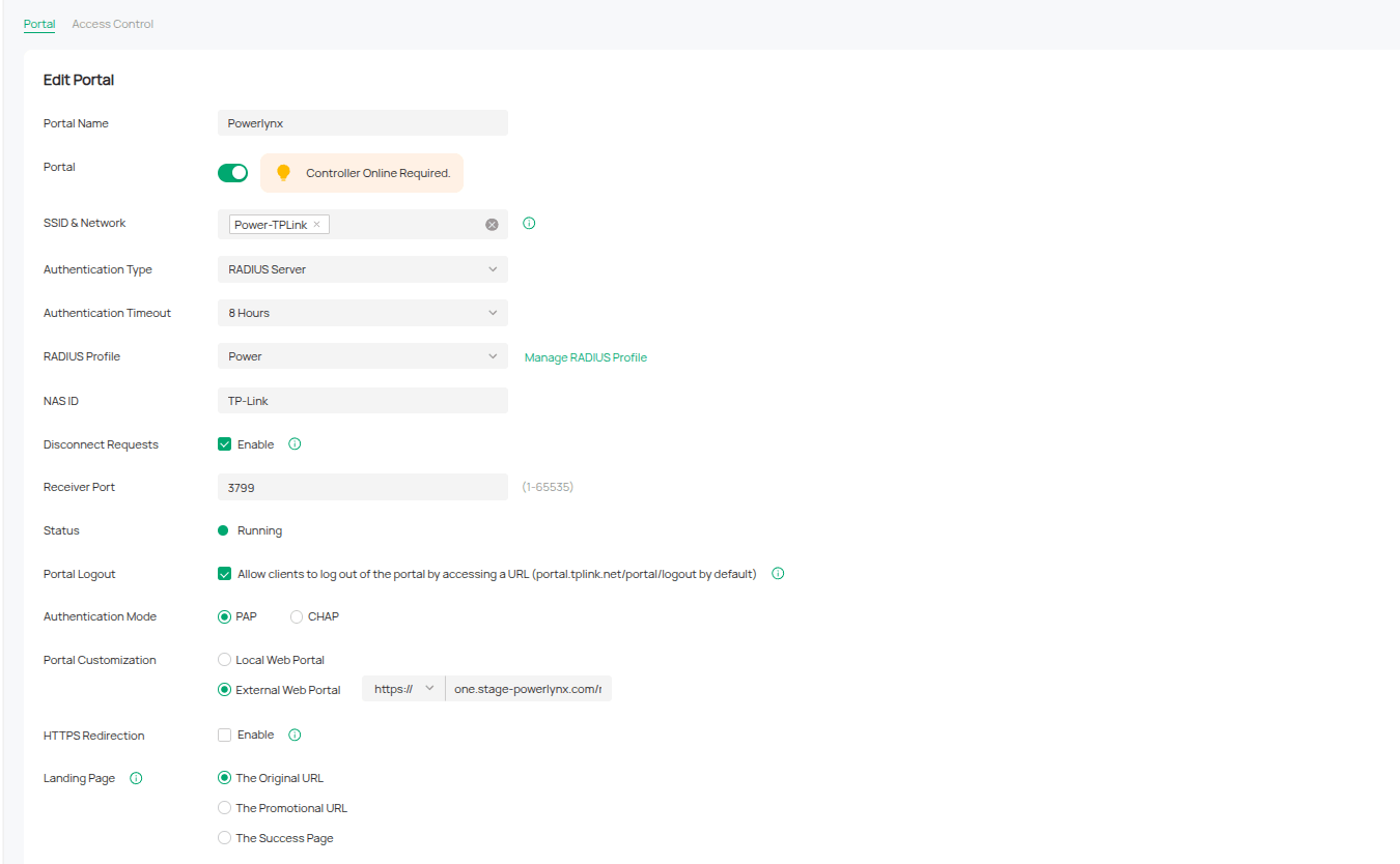 tplink omada omada portal
