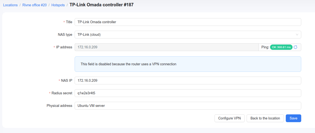tplink omada powerlynx hotspot config